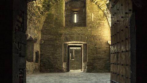 Carrigafoyle Castle interior 