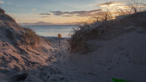 Banna beach sandy cove/walkway