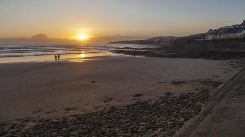 Ballyheigue beach sunset