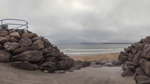 Waterville Beach walkway 